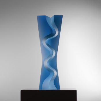 Glass Art - Matyas Pavlik - Delta - Kiln casted glass, cut and polished