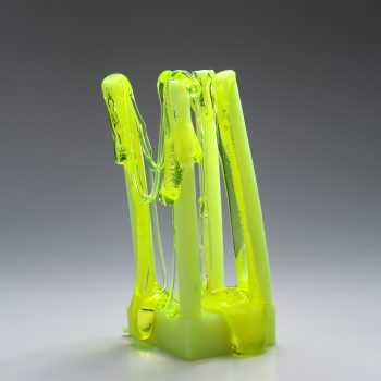 Glassart - Glass Gallery Stölting - Vaclav Rezac Columns Uranium I SQ 2