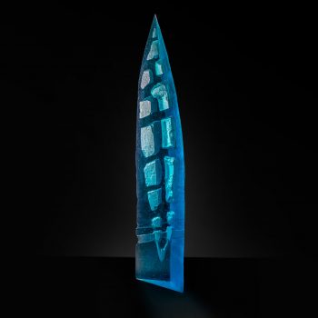 Glassart - Glass Gallery Stölting - Zora Palova Frozen Leaf SQ1