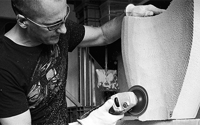 Glass artist Michael Behrens