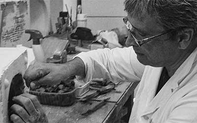 Glass artist Petr Vlček