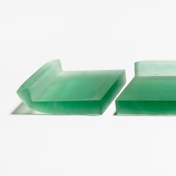 Glassart - Glass Gallery Stölting - Stig Persson Blocks Five Green Angles SQ2
