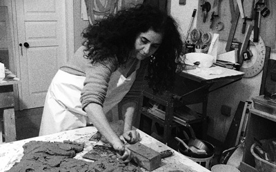 Glass artist Malvina Middleton