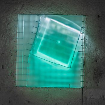 Petr Stanicky - Tilted Space - Glass and Metal, LED, Glasgalerie Stölting